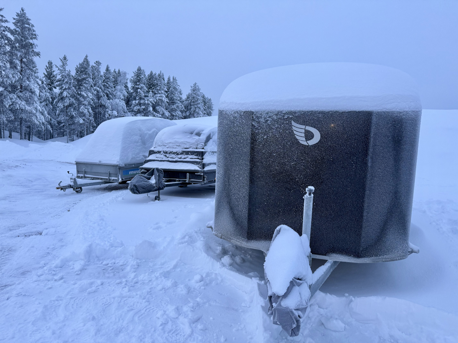 Peräkärrypaikkoja Saariselällä